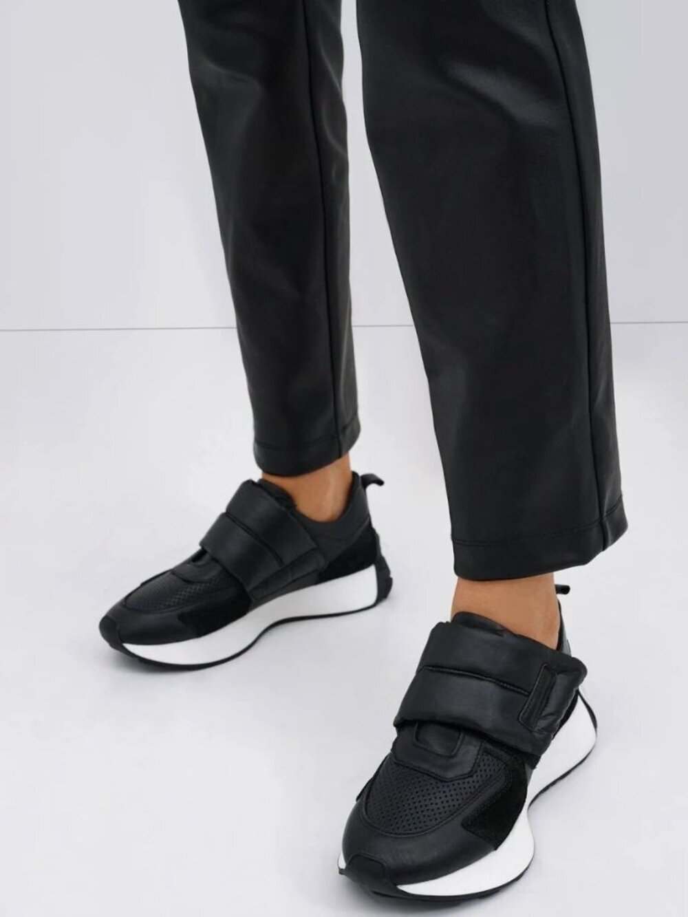 Marcella NYC Black Marley Sneakers,
